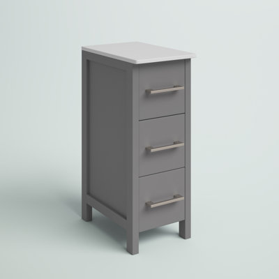 Wade Logan® Arroyos Solid Wood Freestanding Bathroom Cabinet & Reviews ...